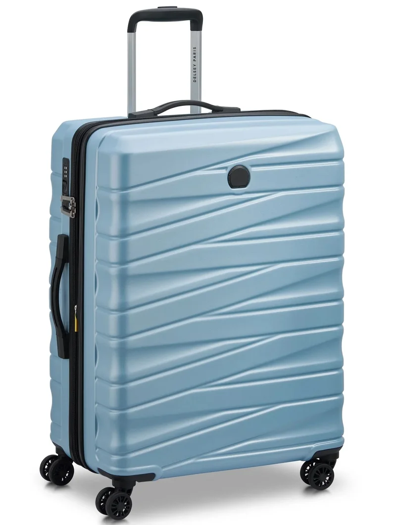 DELSEY Paris Tiphanie 70 Cm Hardcase 4-Double Wheeled Expandable Check-In Luggage Trolley Case - Aqua